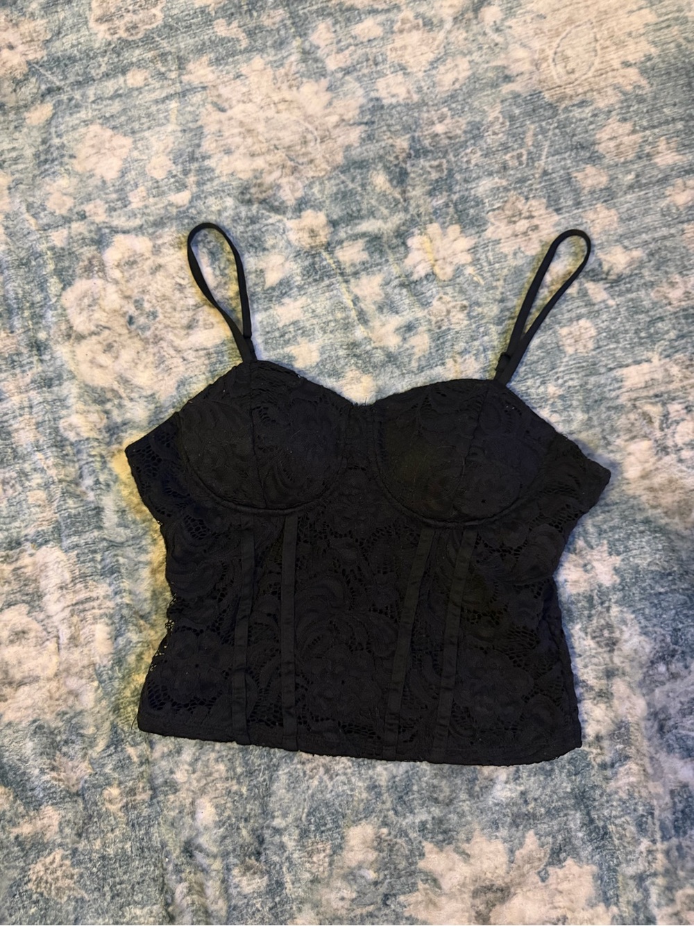 Almost Famous Black Lace Bustier Camisole